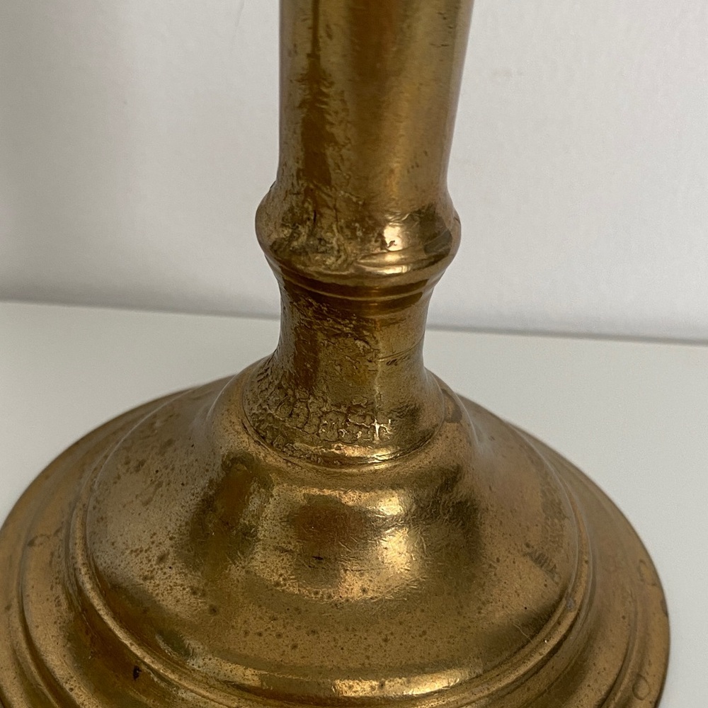 Stunning Large Brass Candlestick Holders - Picture 5 of 8